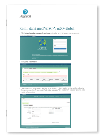 Komme i gang med WISC-V på Q-global