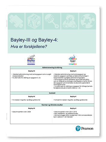 Hva er forskjellene mellom Bayley-III og Bayley-4? 